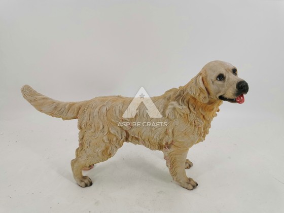 Polyresin Garden Dogs: Outdoor Decor Joy
